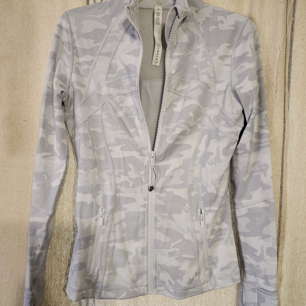 lululemon athletica Light Gray Camo Utility Jacket